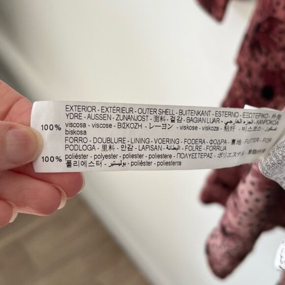 Zara Floral Long Sleeve Ruffle Dress - Picture 7 of 11